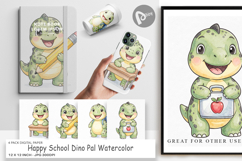 Happy School Dino Pal Digital Paper Product Image 1