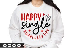 Happy Single Awareness Day - Valentine SVG Design Product Image 1