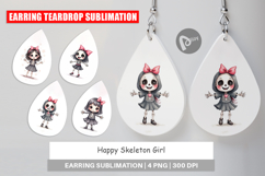 Happy Skeleton Girl Earring Product Image 1