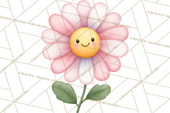 Happy Spring Icons Clipart, Cute Kawaii Flowers Animals Product Image 2