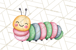 Happy Spring Icons Clipart, Cute Kawaii Flowers Animals Product Image 4