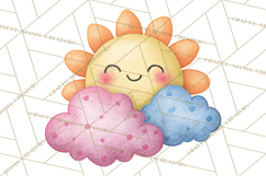 Happy Spring Icons Clipart, Cute Kawaii Flowers Animals Product Image 5