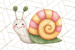 Happy Spring Icons Clipart, Cute Kawaii Flowers Animals Product Image 2