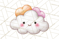 Happy Spring Icons Clipart, Cute Kawaii Flowers Animals Product Image 4