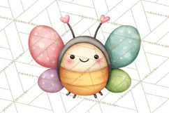 Happy Spring Icons Clipart, Cute Kawaii Flowers Animals Product Image 2