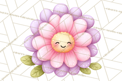 Happy Spring Icons Clipart, Cute Kawaii Flowers Animals Product Image 5