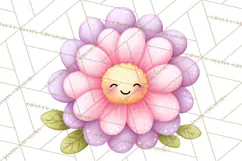 Happy Spring Icons Clipart, Cute Kawaii Flowers Animals Product Image 5