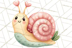 Happy Spring Icons Clipart, Cute Kawaii Flowers Animals Product Image 2