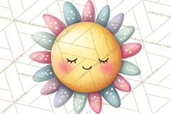 Happy Spring Icons Clipart, Cute Kawaii Flowers Animals Product Image 3