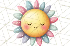 Happy Spring Icons Clipart, Cute Kawaii Flowers Animals Product Image 3