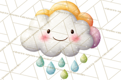 Happy Spring Icons Clipart, Cute Kawaii Flowers Animals Product Image 4