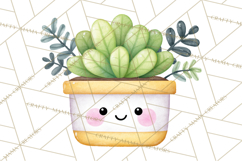 Happy Spring Icons Clipart, Cute Kawaii Flowers Animals Product Image 2