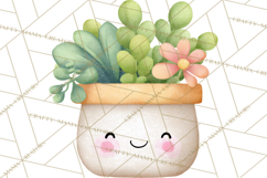 Happy Spring Icons Clipart, Cute Kawaii Flowers Animals Product Image 3