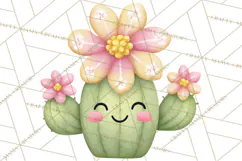 Happy Spring Icons Clipart, Cute Kawaii Flowers Animals Product Image 2