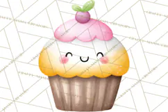 Happy Spring Icons Clipart, Cute Kawaii Flowers Animals Product Image 4