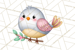 Happy Spring Icons Clipart, Cute Kawaii Flowers Animals Product Image 5