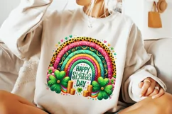 St Patrick's Day Rainbow PNG, Lucky Day PNG, Shamrock PNG Product Image 3