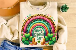 St Patrick's Day Rainbow PNG, Lucky Day PNG, Shamrock PNG Product Image 1