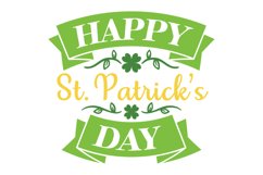 Happy St Patrick's Day SVG Cut File Product Image 1