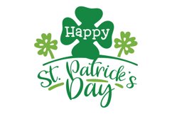 Happy St Patrick's Day SVG Cut File Product Image 1