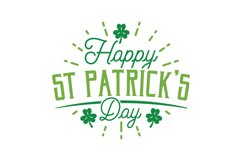 Happy St Patrick's Day SVG Cut File Product Image 1