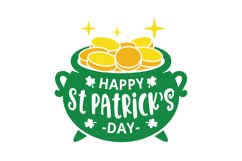 Happy St Patrick's Day SVG Cut File Product Image 1