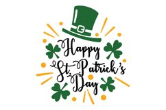 Happy St Patrick's Day SVG Cut File Product Image 1