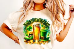 St Patrick's Day Beer PNG, Lucky Day PNG, Beer Drinking PNG Product Image 2