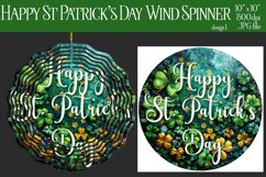 Happy St Patrick&#039;s Day Spinner, Sublimation Wind Spinner w1 Product Image 2
