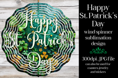 Happy St Patrick&#039;s Day Spinner, Sublimation Wind Spinner w1 Product Image 1