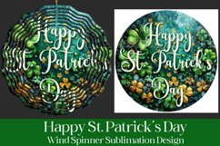 Happy St Patrick&#039;s Day Spinner, Sublimation Wind Spinner w1 Product Image 3