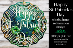 Happy St Patrick&#039;s Day Spinner, Sublimation Wind Spinner w2 Product Image 3