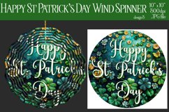 Happy St Patrick&#039;s Day Spinner, Sublimation Wind Spinner w3 Product Image 2