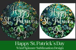 Happy St Patrick&#039;s Day Spinner, Sublimation Wind Spinner w3 Product Image 3