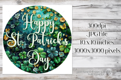 Happy St Patrick&#039;s Day Spinner, Sublimation Wind Spinner w3 Product Image 4