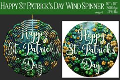 Happy St Patrick&#039;s Day Spinner, Sublimation Wind Spinner w4 Product Image 2