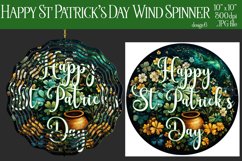 Happy St Patrick&#039;s Day Spinner, Sublimation Wind Spinner w6 Product Image 2