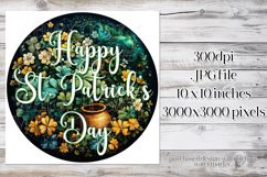 Happy St Patrick&#039;s Day Spinner, Sublimation Wind Spinner w6 Product Image 4