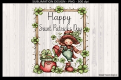 Happy St Patrick’s Day Leprechaun Sublimation PNG, Whimsical Product Image 1