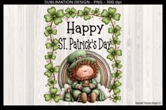 Happy St Patrick’s Day Leprechaun PNG, Sublimation Design Product Image 1