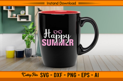 Happy Summer SVG with Sunglasses Cute Seasonal Design Product Image 3