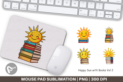 Mouse Pad Sun with Books Product Image 1