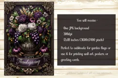 Happy Thanksgiving Garden Flag, Vintage Thanksgiving Flag 10 Product Image 2