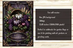 Happy Thanksgiving Garden Flag, Vintage Thanksgiving Flag 14 Product Image 2