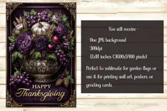 Happy Thanksgiving Garden Flag, Vintage Thanksgiving Flag 17 Product Image 2