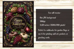 Happy Thanksgiving Garden Flag, Vintage Thanksgiving Flag 2 Product Image 2