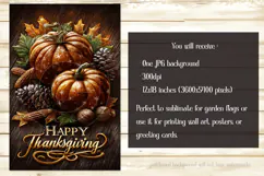 Happy Thanksgiving Garden Flag, Vintage Thanksgiving Flag 20 Product Image 2