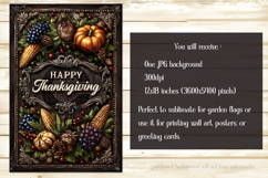 Happy Thanksgiving Garden Flag, Vintage Thanksgiving Flag 21 Product Image 2