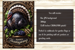 Happy Thanksgiving Garden Flag, Vintage Thanksgiving Flag 22 Product Image 2