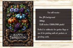 Happy Thanksgiving Garden Flag, Vintage Thanksgiving Flag 23 Product Image 2